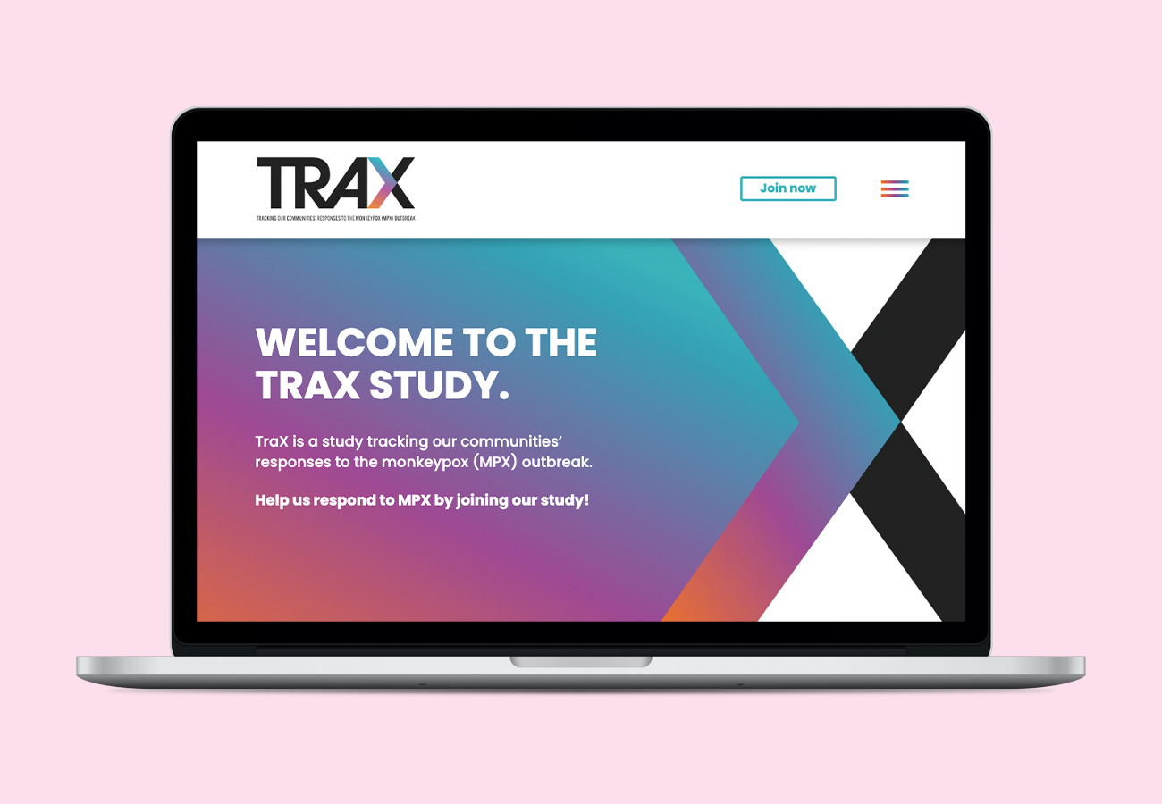 TraX is a study tracking our communities’ responses to the monkeypox (MPX) outbreak