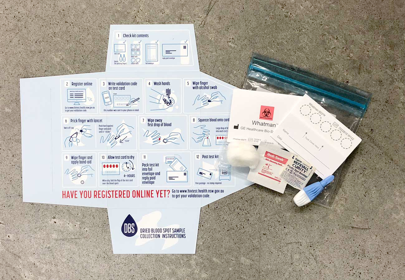 HIV Testing Kit Packaging